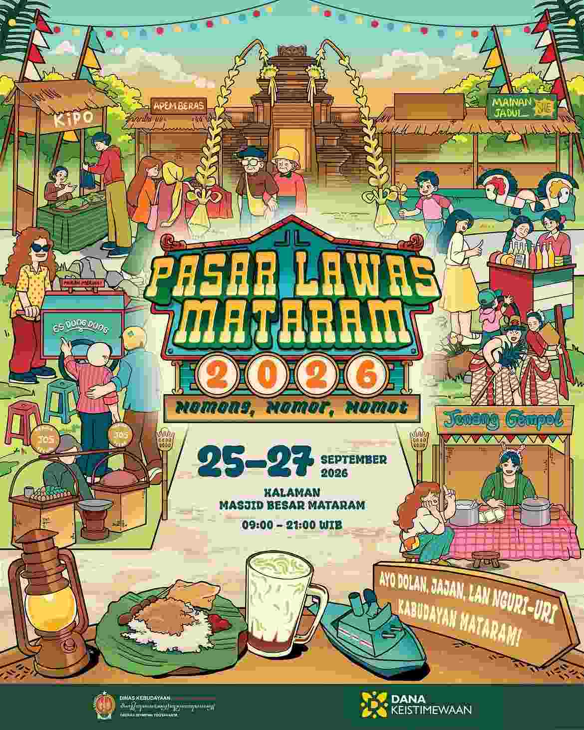 Bringing Kotagede’s Memories to Life: Pasar Lawas Mataram Will Be Held in the Courtyard of the Masjid Gedhe