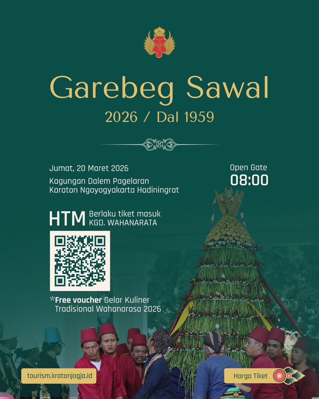 Garebeg Sawal 2026 di Keraton Yogyakarta: Tradisi Merayakan Hari Raya Idulfitri yang Memikat Wisatawan