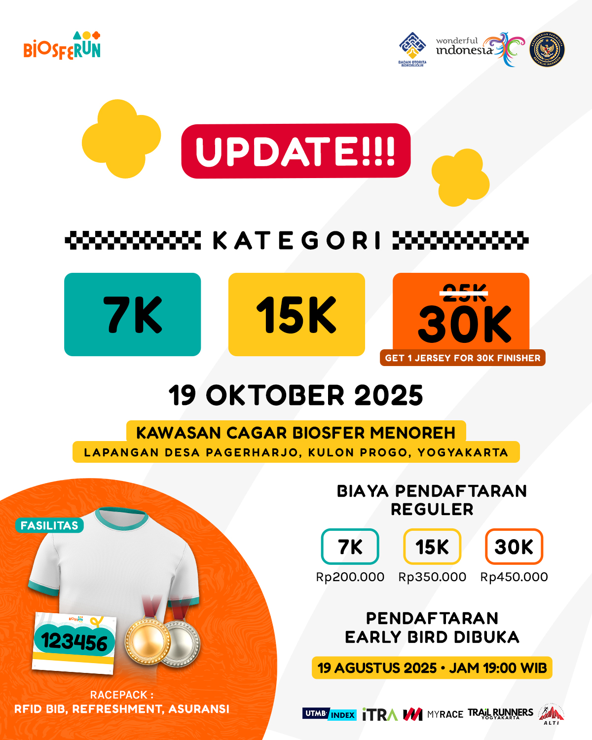 PENDAFTARAN EARLY BIRD BIOSFERUN 2025 DIBUKA!!
