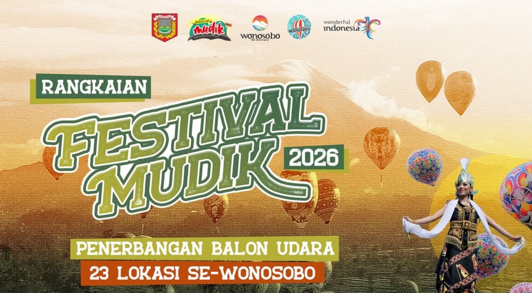 ‎23 Lokasi Siap Meriahkan Rangkaian Festival Mudik Balon Udara Wonosobo 2026, Digelar 22-29 Maret